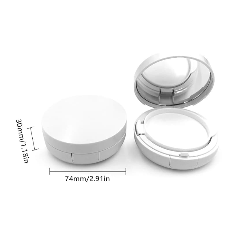 15g/0.5oz Portable Vacuum Container for Air Bearing with Sponge and Mirror for BB Cream and Fondotinta - Beauty Makeup Accessories