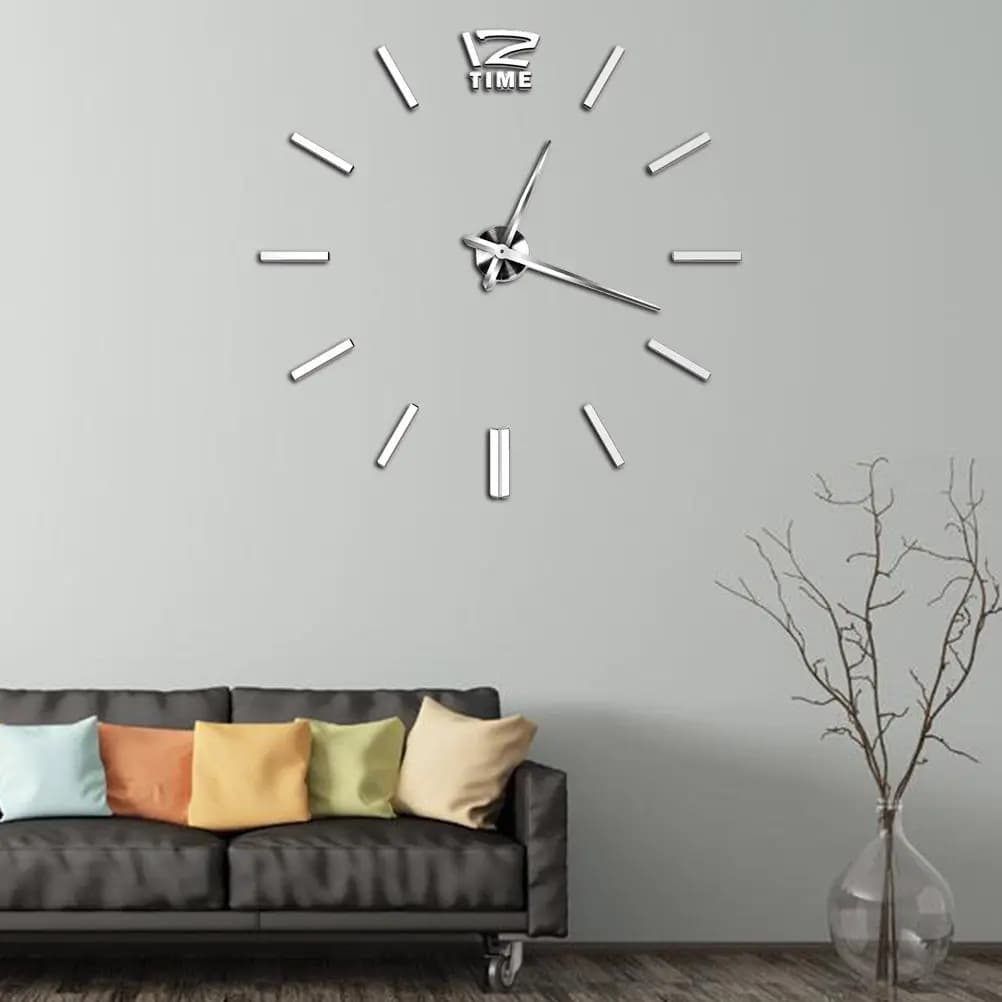 Orologio da Parete 3D Moderno e Creativo Senza Cornice, Decorazione Fai-da-Te per Casa, Soggiorno, Camera da Letto, Orologio da Parete in Acrilico