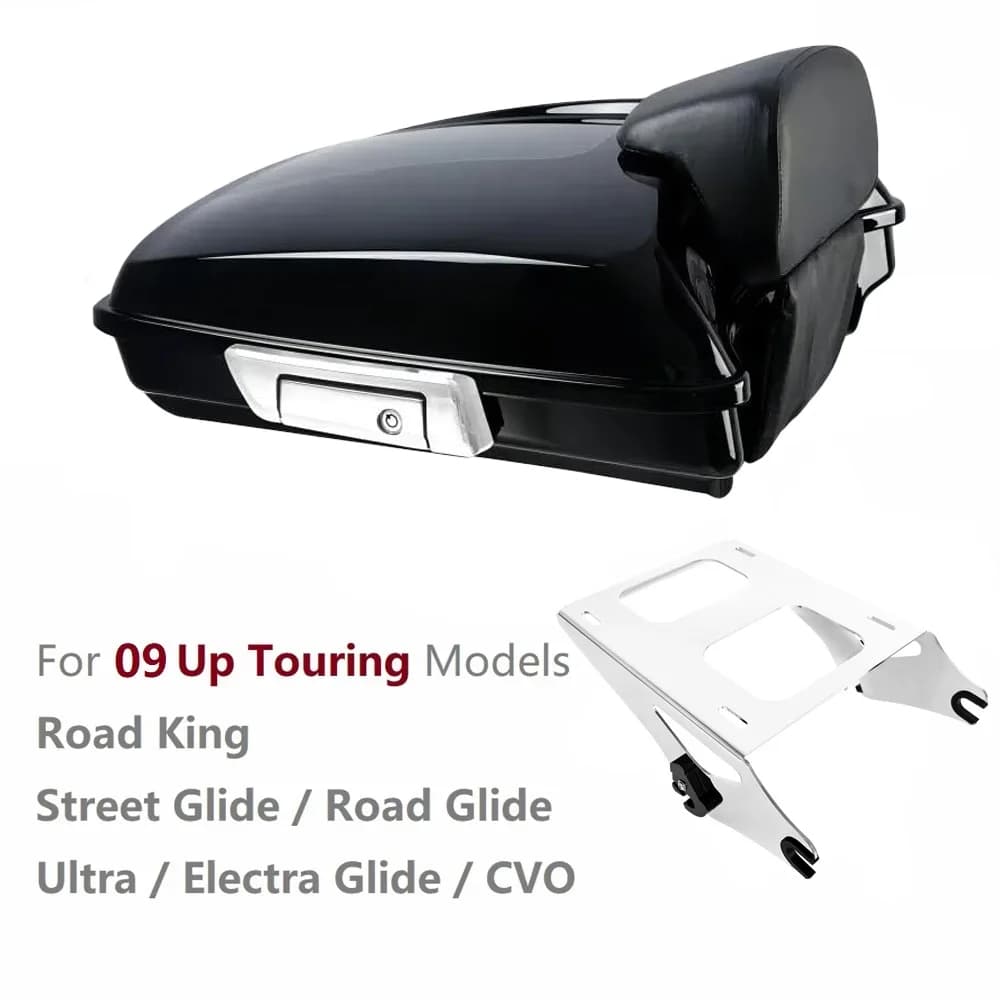 Touring Razor Tour Pak Pack Tail box Luggage Mount Rack Docking Kit for 2009 up Road King Street Glide Ultra Electra CVO