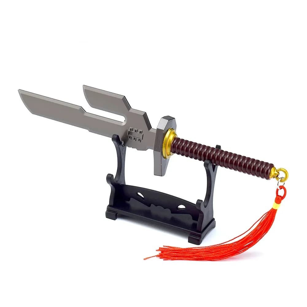21cm Jujutsu Kaisen Weapon Fushiguro Toji Inverted Spear of Heaven Metal Model Keychain Peripherals Action Figures Gift Toys