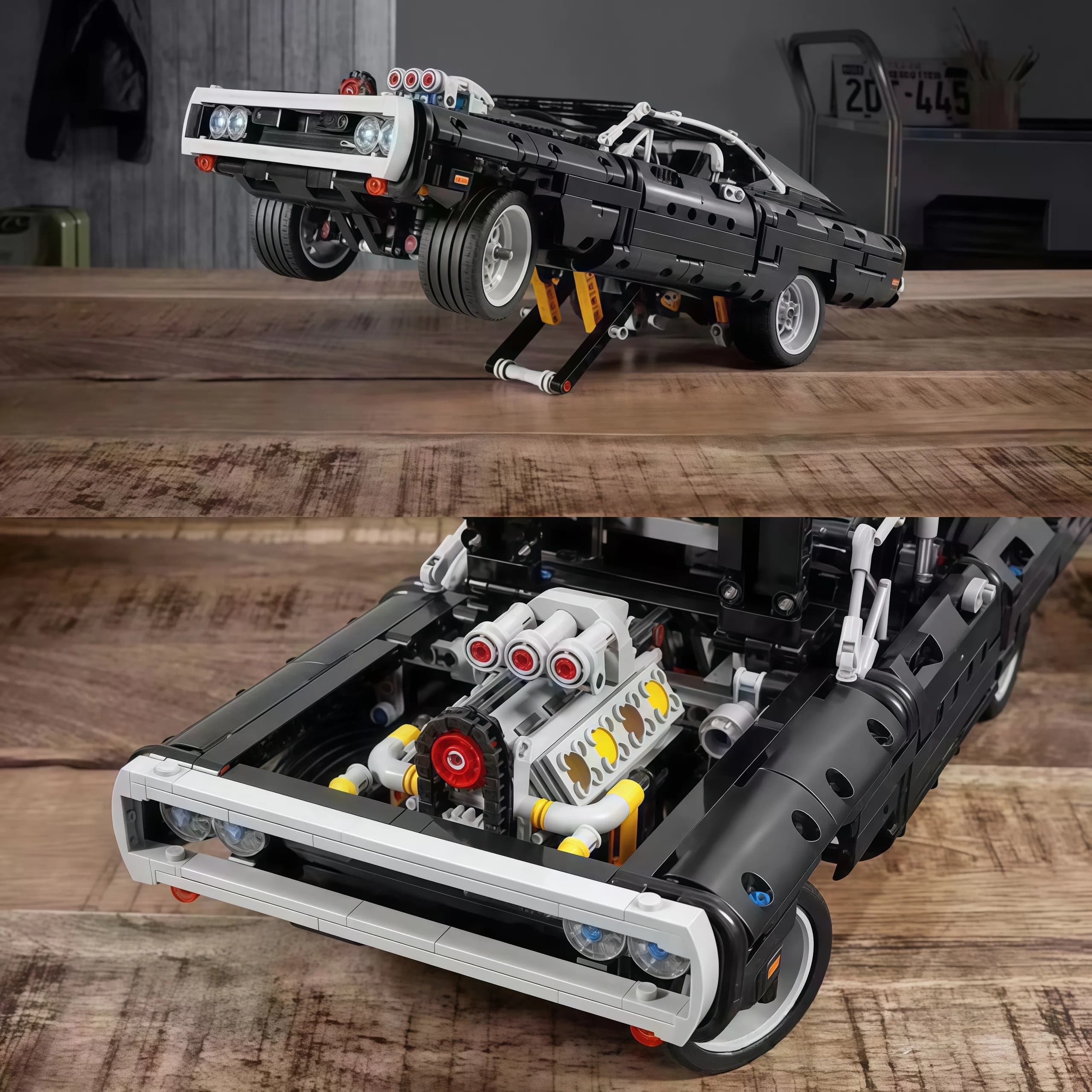 Modellino Tecnico Auto da Corsa Dodge Charger, Blocchi da Costruzione, Veicolo Famoso del Film Fast and Furious, 42111 Mattoncini, Giocattoli e Regali per Ragazzi