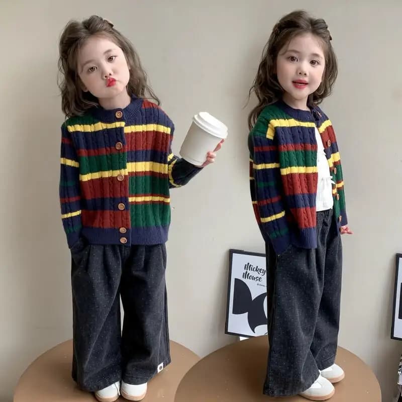 Abbigliamento per bambini alla moda Set di cappotti casual Kawaii Set imbottiti Abiti invernali per ragazze Giacche per bambini Capispalla per bambini femminili