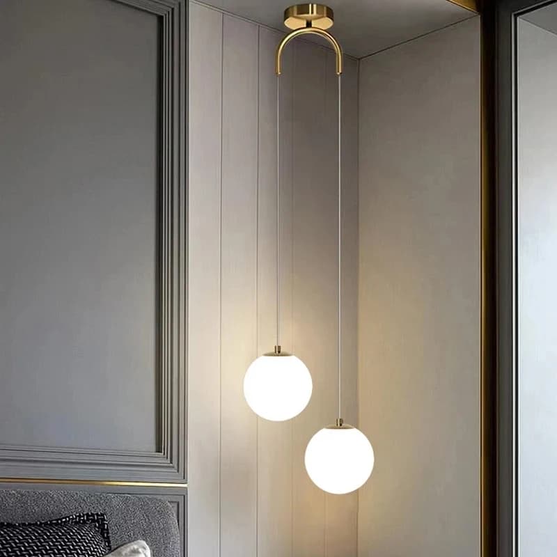 Modern Glass LED Pendant Lights Chandelier Living Room Bedroom Indoor Lighting Restaurant Bar Home Decor Ceiling Hanging Lamp
