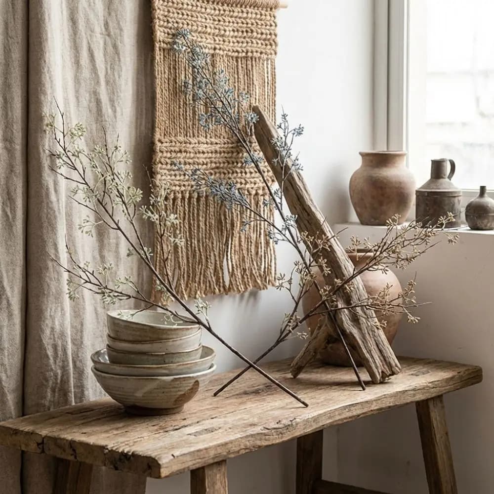 Handmade Artificial Eucalyptus Berries Green Plants Plastic Eucalyptus Nut Branch Real Touch Floral Arrangement