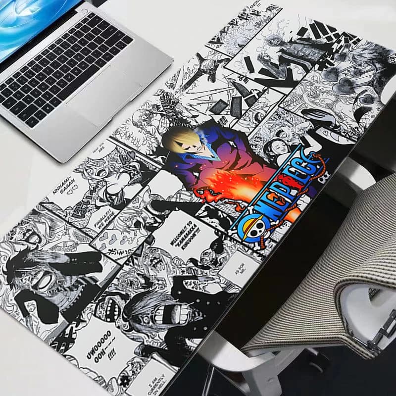 Computer Mouse Pad Gaming One Piece Sanji Anime MousePad Large Mouse Pad Gamer Keyboard Pad XXL PC Desk Mat Tapis Souris