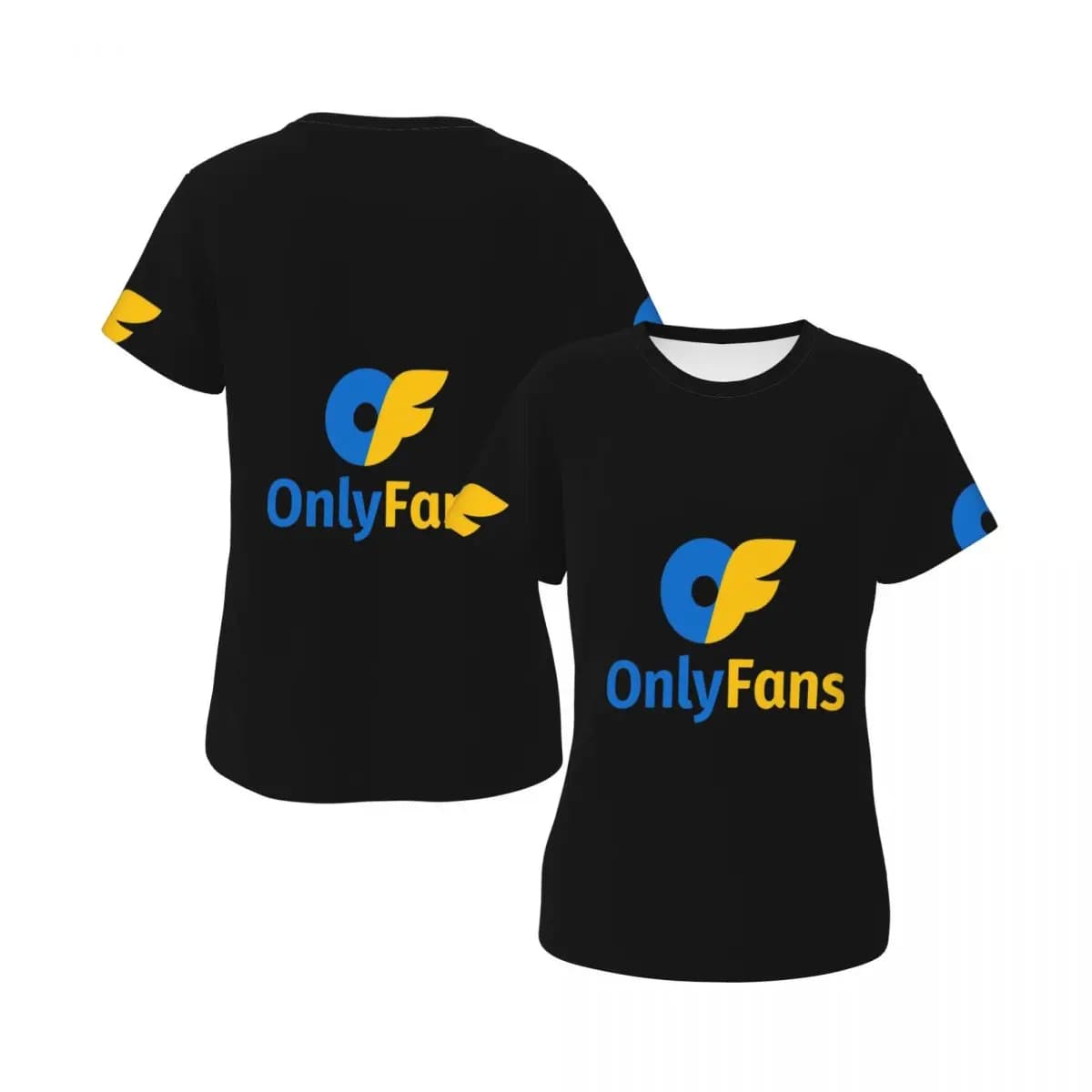 T-shirt con logo Onlyfans da donna, girocollo, streetwear, t-shirt da donna a maniche corte, abbigliamento estivo, top