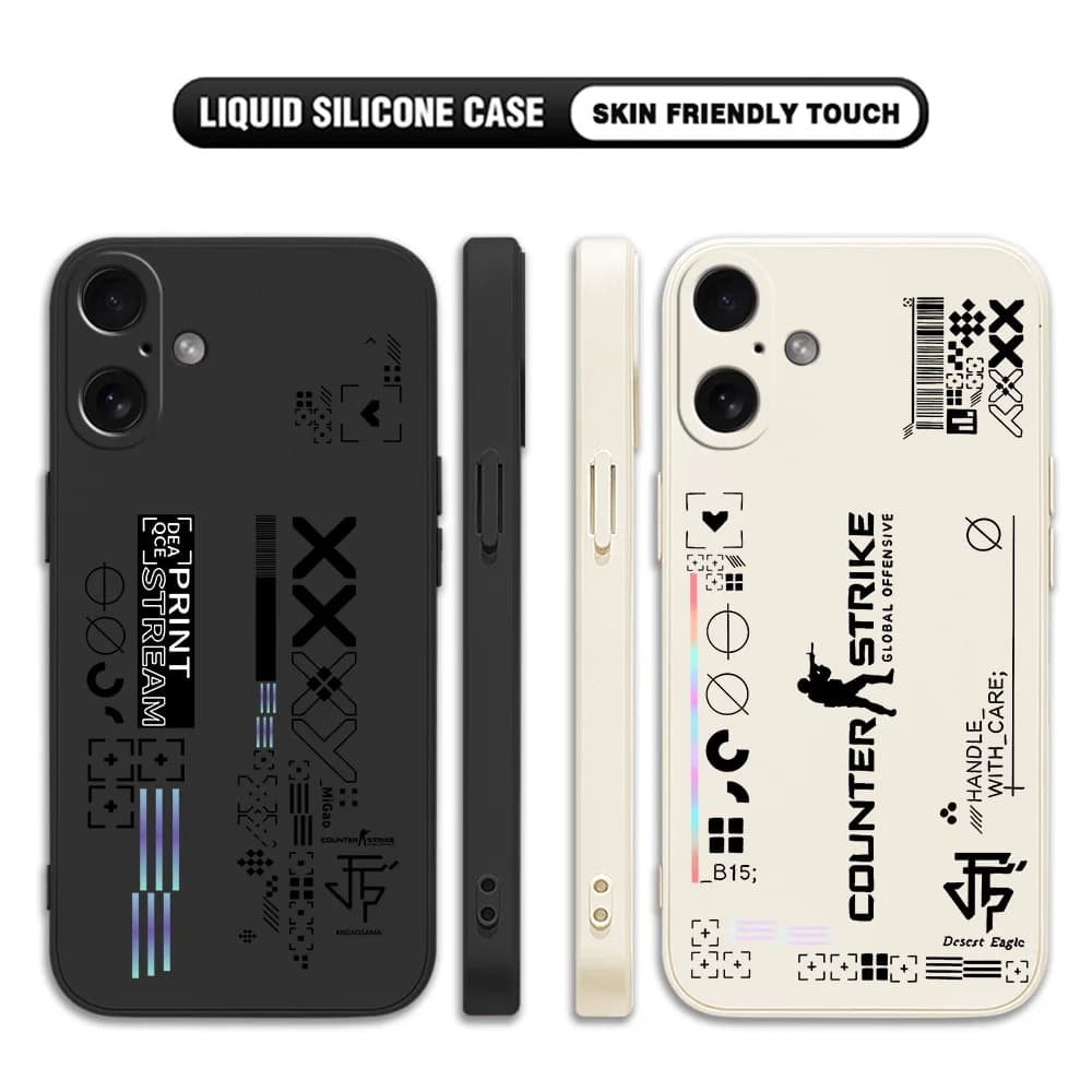 Hot Fashion Game CS Clear GO Phone Case For Oppo A60 A98 A78 A38 A18 A57 A76 A36 A96 A17 A74 A54 A94 A16 A15 A31 A92 4G 5G Cover