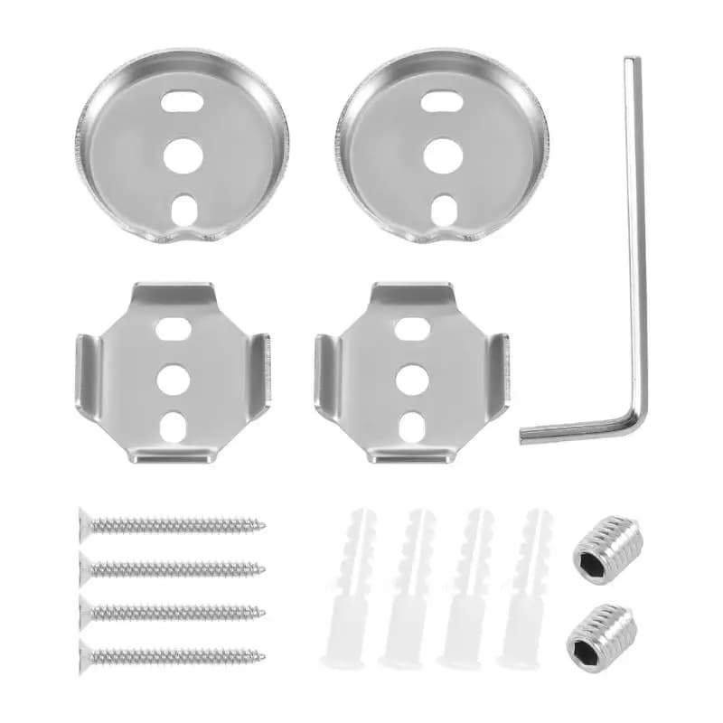 652F Robusto set installazione portasciugamani 15 pezzi Componente fissaggio in acciaio inossidabile portatile per per