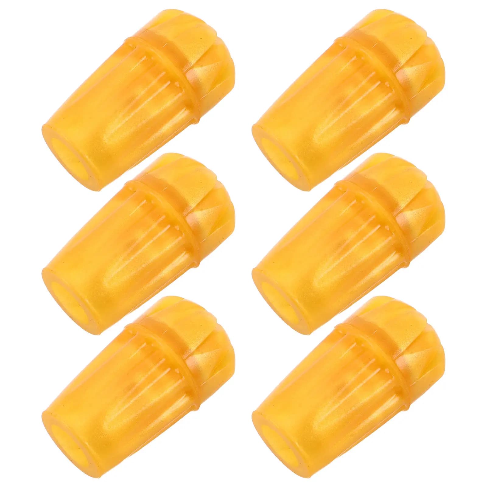 6Pcs Non Slip Cane Tips Heavy Duty Rubber Ends for Walking Canes Crutches Wood Senior Stick Accessories Trekking Pole