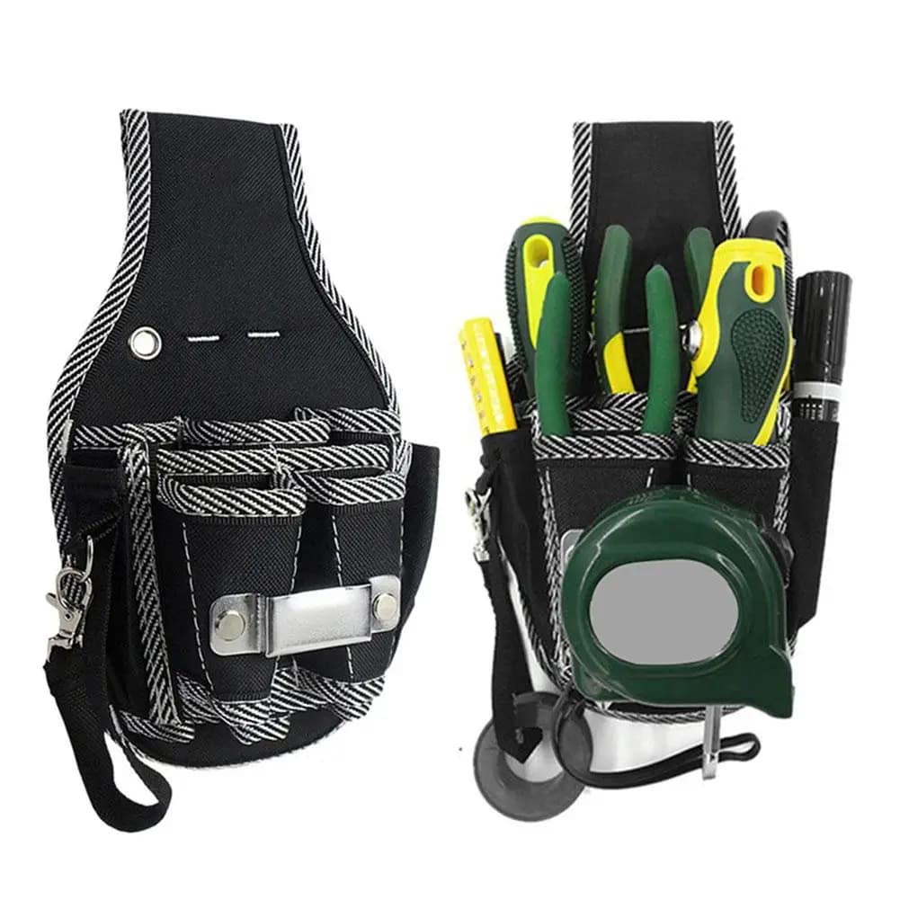 Multifunctional Tool Bag Nylon Fabric Tool Belt Screwdriver Kit Holder Tool Bag Pocket Pouch Bag Electrician Waist Pocket Case