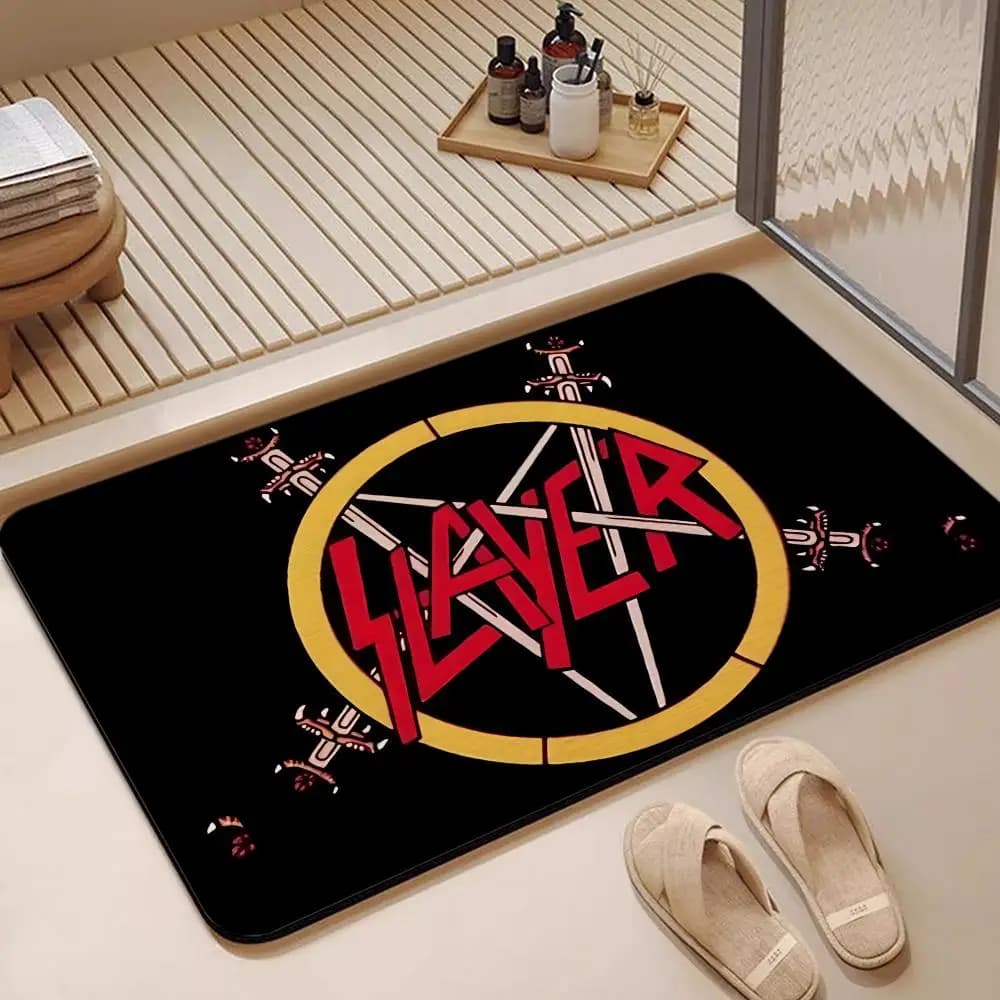 Tappetino da Bagno in Diatomite, Asciugatura Rapida, Assorbente, Tappetino Multiuso con Banda Metallica S-Slayer