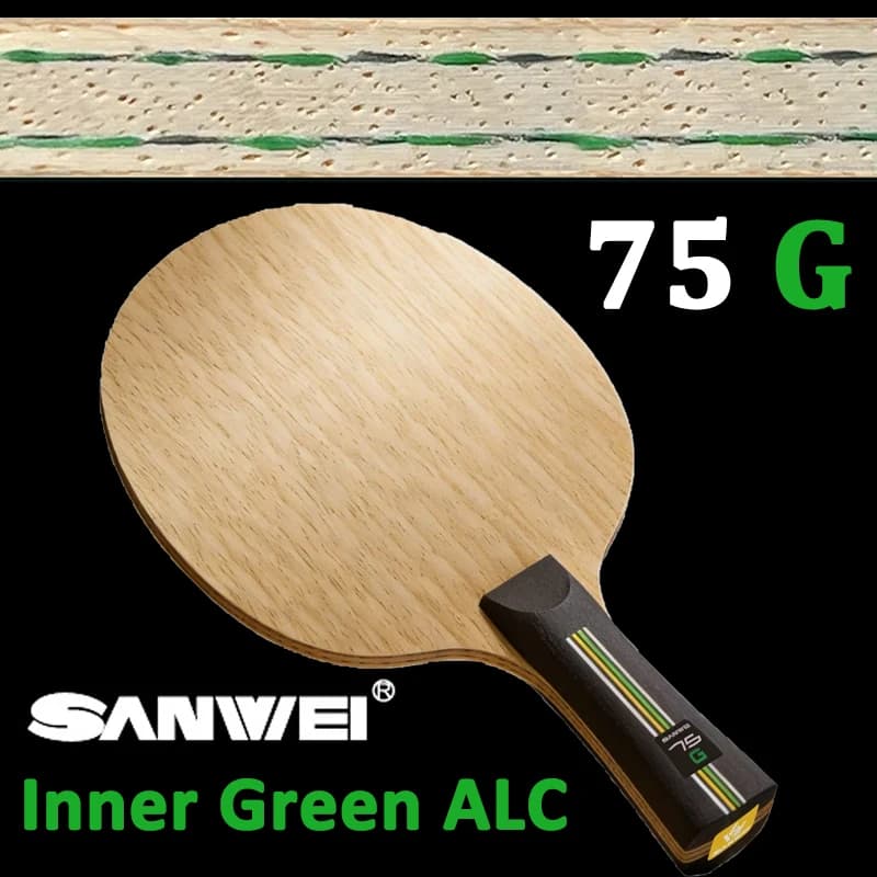 Racchetta da Ping Pong SANWEI Originale, 5 Strati di Legno e 2 di Carbonio, Racchetta Professionale Allround per Tennis da Tavolo