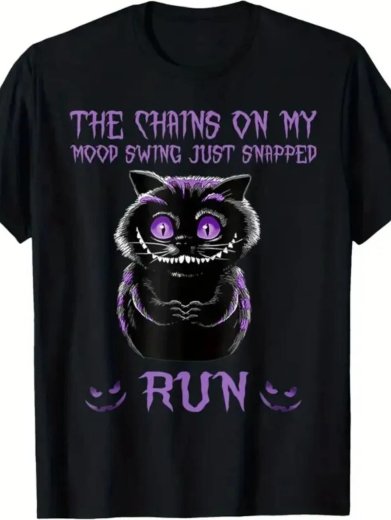 Men's T-shirt with funny pattern, tight neck t-shirt, funny T-shirt in durable material