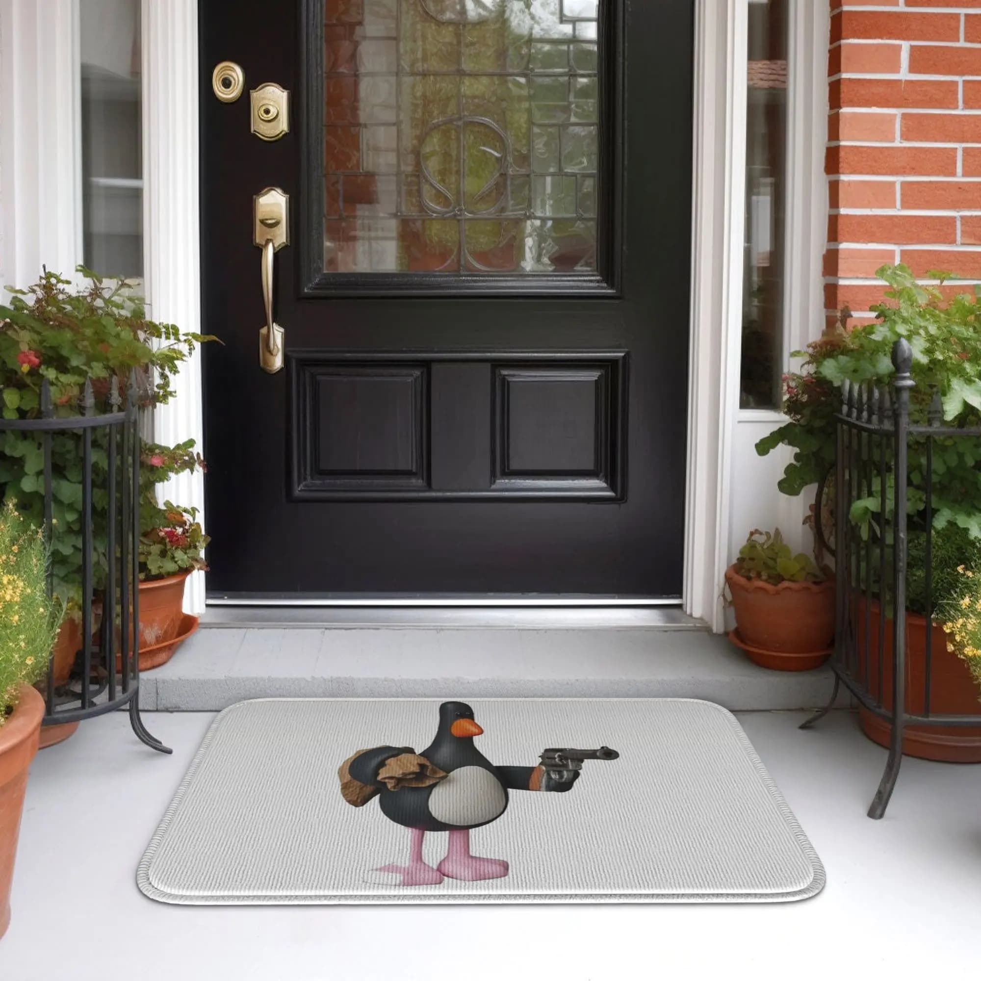 Feathers McGraw Doormat Tappetino assorbente per cucina, ingresso, casa, tappetino per soggiorno