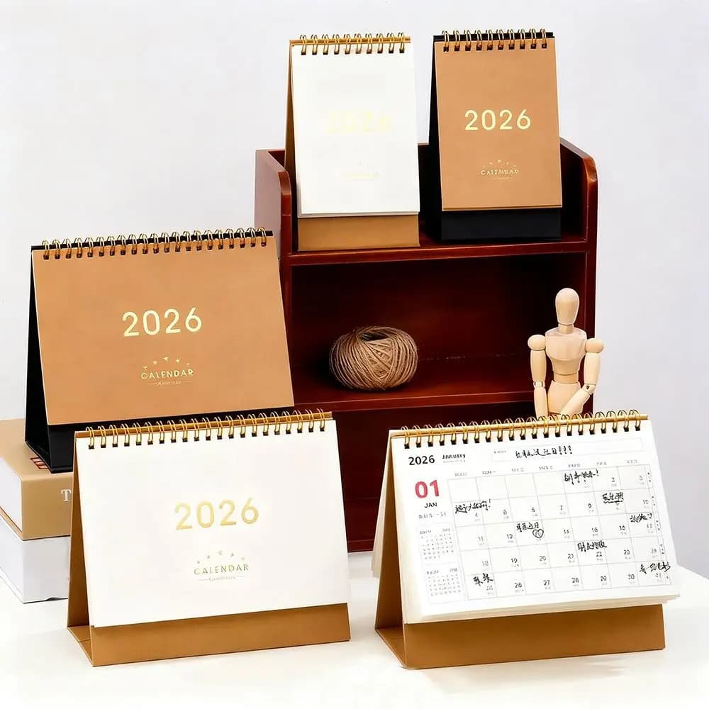 Calendario da Tavolo 2026, Planner Annuale per Arredamento Casa, Agenda Multifunzione, Organizer per Casa e Ufficio