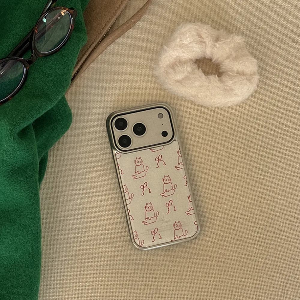Creative Cute Bow Cat Phone Case for IPhone 17 16e 16 15 14 13 12 11 Air Pro Max X XR XSMAX 8 Plus Luxury Clear Soft Back Cover