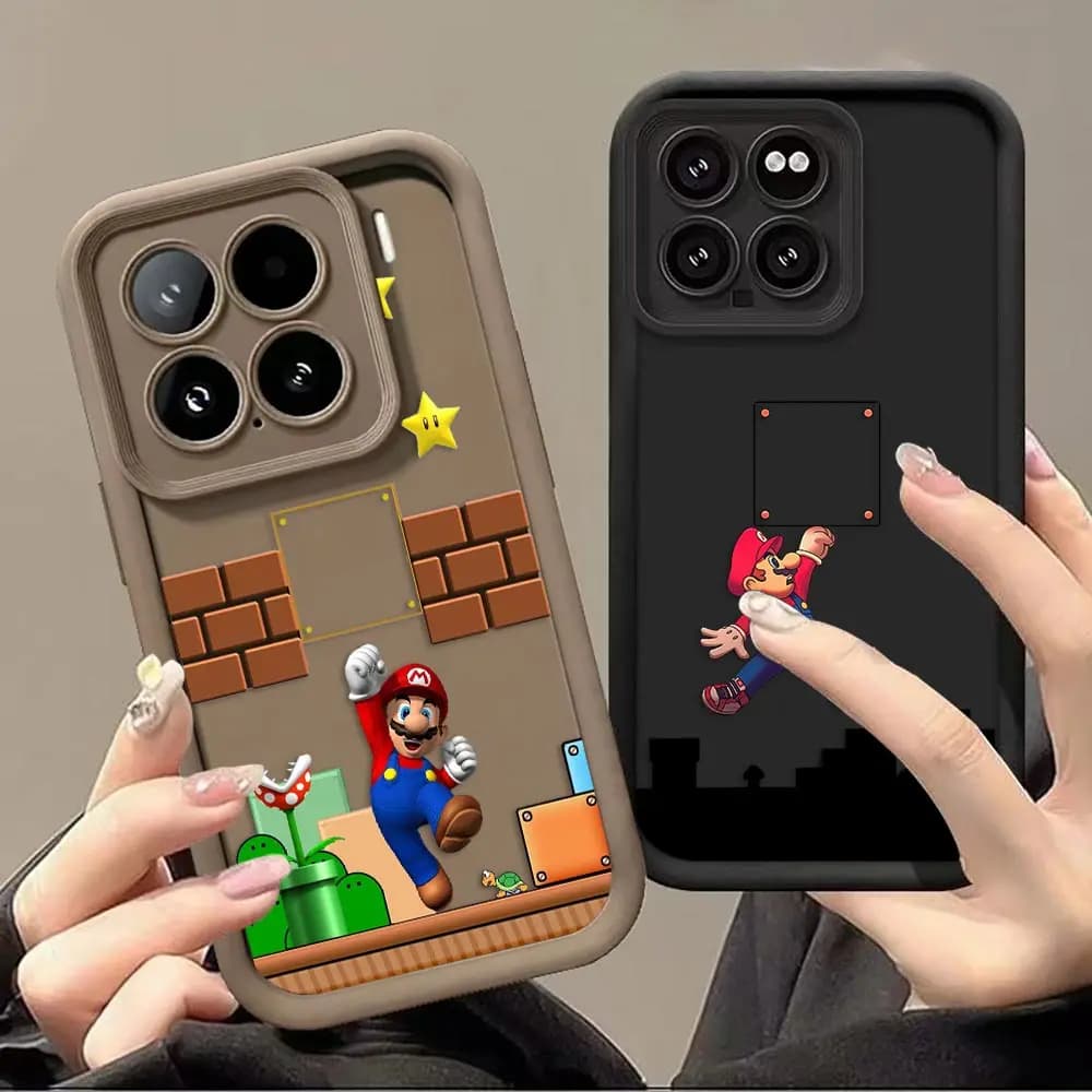 Cartoon s-Super m-Mario Bros Phone Case For Redmi NOTE 8 9 A1 A2 A3 A5 A7 9T 10 10C 12 12C 13 13C 14C 15 15C K30 K40 K60 Cover