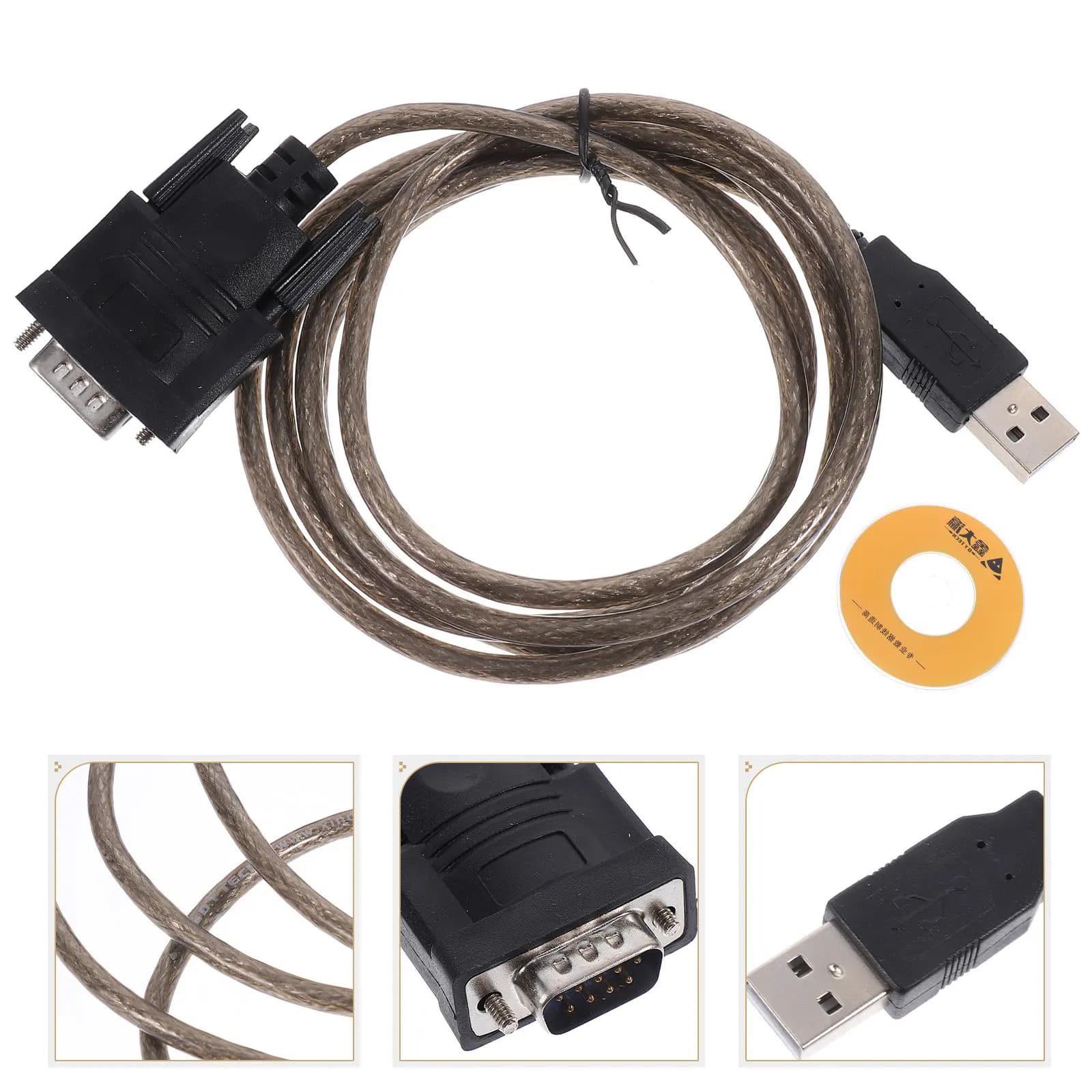 Industrial Grade USB Serial Cable for Long Distance Transmission with Integrated Driver