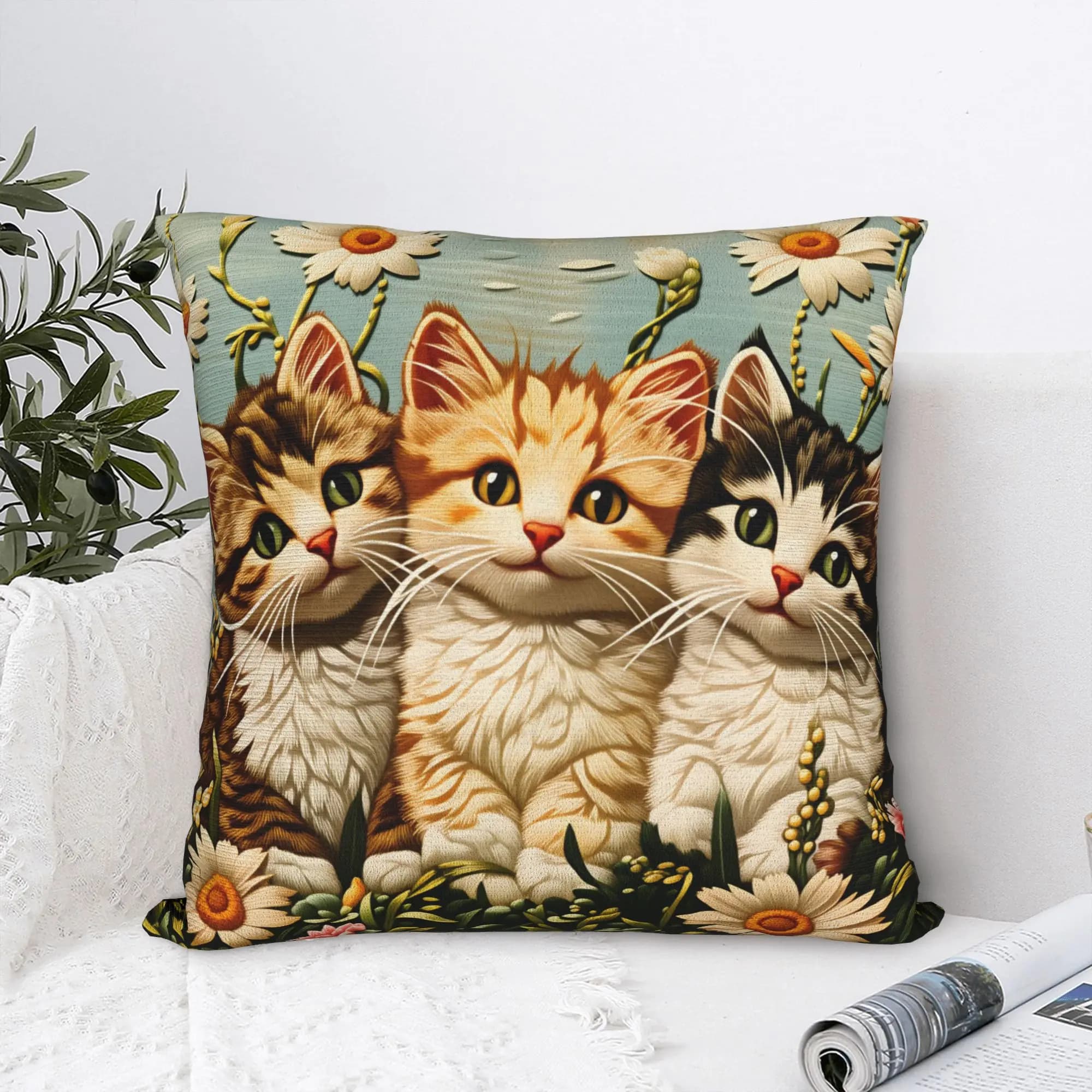 Pillow Case Adorable Animal-Printed Design Pillow Cover For Couch Sofa Bedroom Fashion Pillowcases