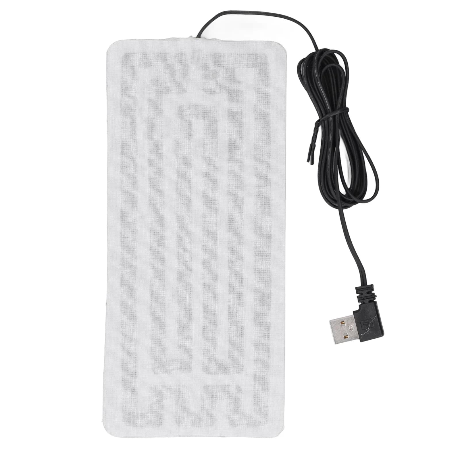 Pellicola Riscaldante Elettrica USB 7.5x3.5in, Cuscinetto Riscaldante in Carbonio Lavabile in Lavatrice, Tappetino Termico Sicuro per Vita e Corpo, Uso Invernale
