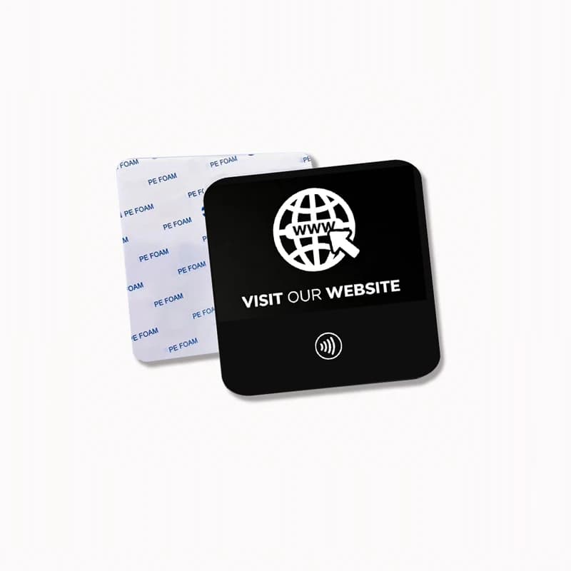 5CM Small NFC Acrylic Plate for Google for Google review Instagram WhatsApp Yelp WIFI