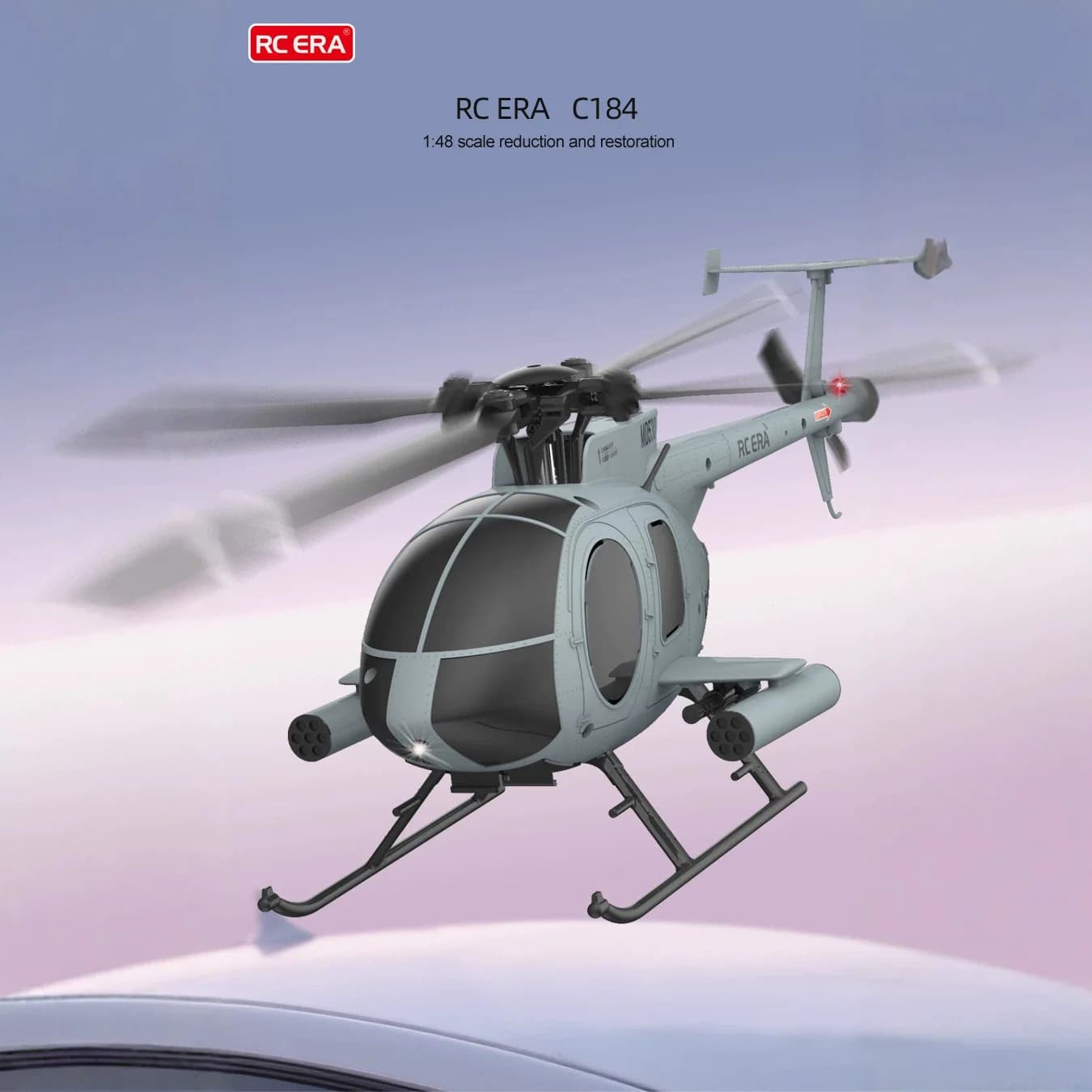 Elicottero RC ERA C184 a Quattro Canali, 6 Assi, Monorotore Senza Aileron, Simulazione di Altezza Fissa, Posizionamento Ottico del Flusso
