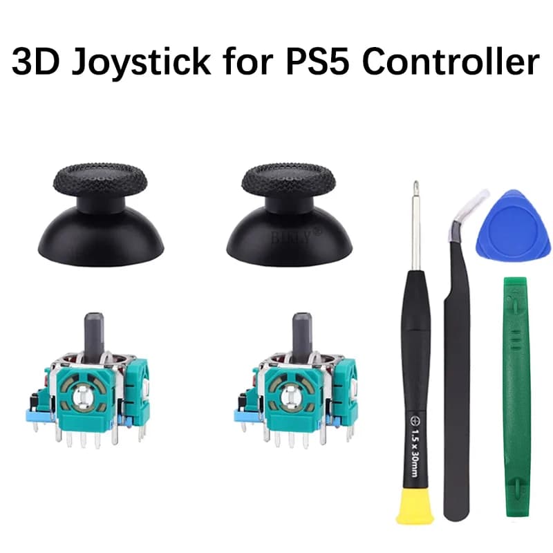 Kit joystick di ricambio 8 in 1 per controller PS5 con cacciavite Kit di riparazione per levette analogiche 3D