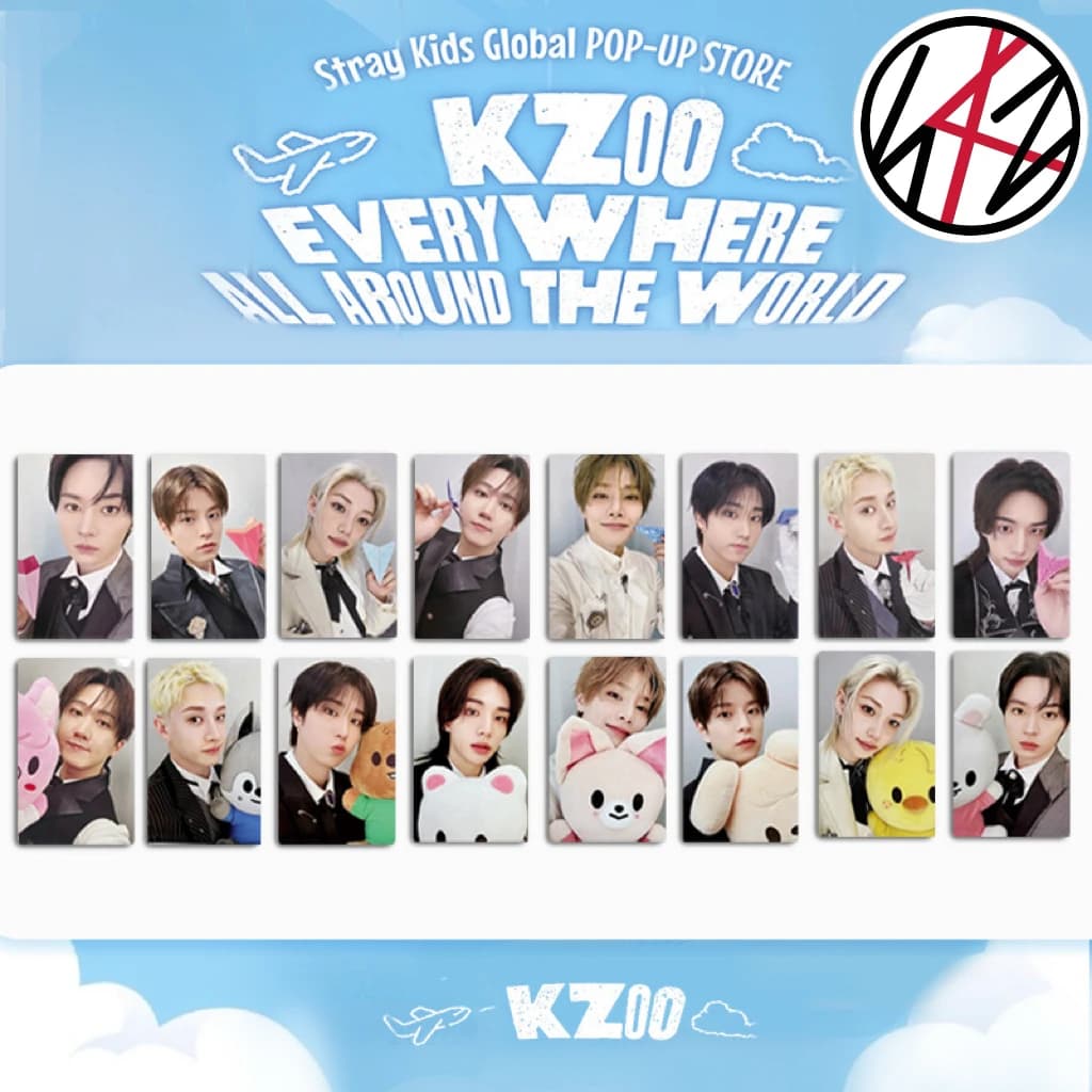 In-stock NEW KPOP Stray Kids DO IT,ATE,SKZOO EVERYWHERE ALL AROUND THE WORLD,Global POP-UP STORE exclusive benefit Photocard