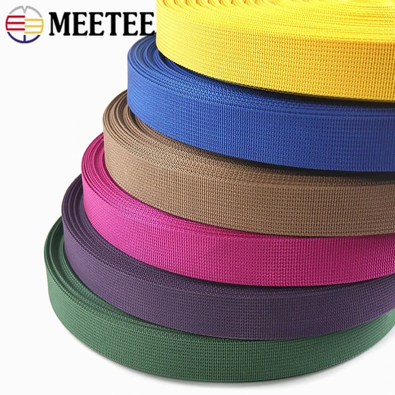 10Meters 20-50mm Nylon Webbing Tape Bag Shoulder Strap Safety Belt Clothes Band Decor Ribbon for Sewing DIY Handmade Accessories