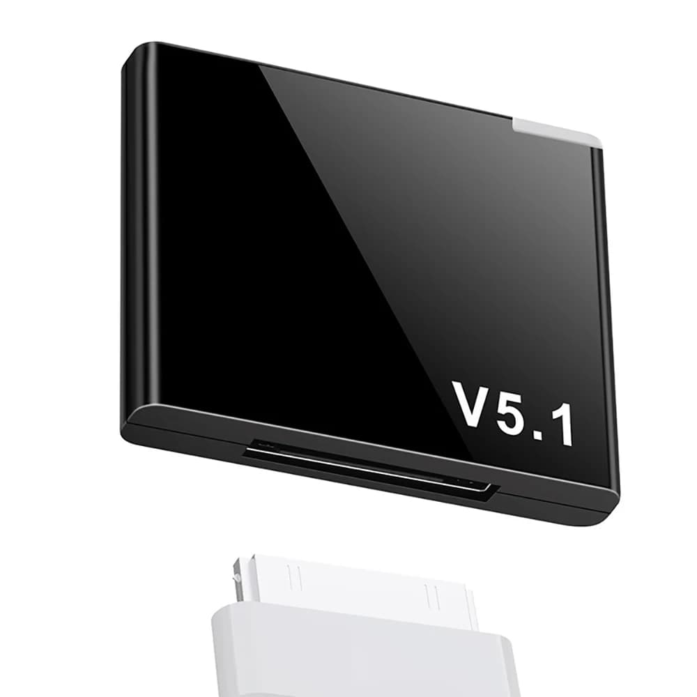 Ricevitore audio Bluetooth 5.1 a 30 pin, adattatore mini wireless A2DP per musica, per altoparlante analogico con jack da 30 pin per iPhone/iPod