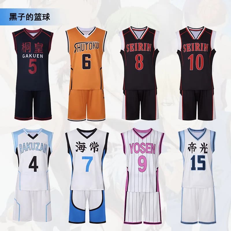 Kuroko No Basuke Basket Shutoku Scuola Midorima Shintaro Uniforme Scuola Jersey Top Pantaloncini Costumi Cosplay Uomo Abbigliamento sportivo