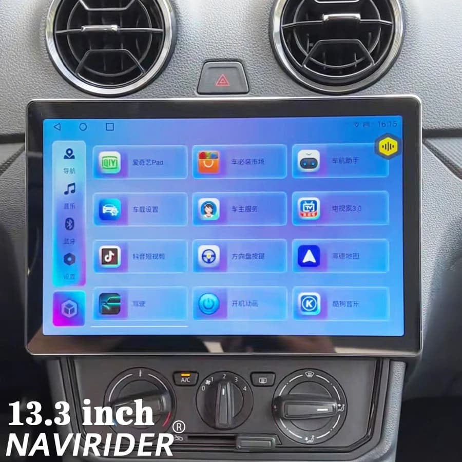 13.3 pollici Per Volkswagen JETTA 2015 Android 2K Schermo Auto Lettore Video Multimediale Stereo di Navigazione GPS Senza Fili Carplay Auto