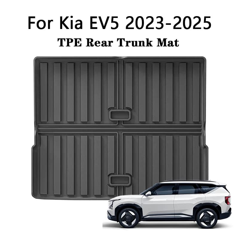 For Kia EV5 2023-2025 RHD Car Trunk Mat TPE All Weather Waterproof Non-Slip Rear Trunk Carpet Cargo Liner Floor Mats Accessories