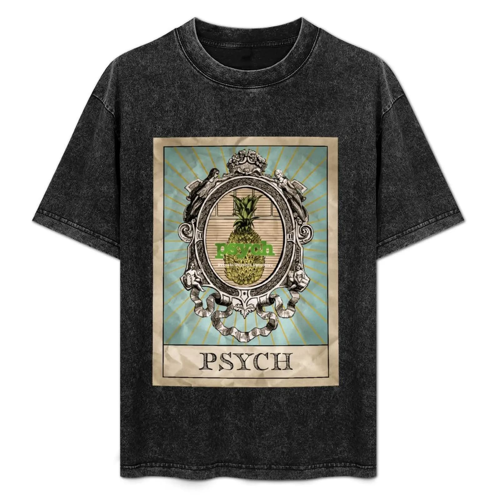 T-shirt Psych Tarot Card con stampa moderna, t-shirt casual