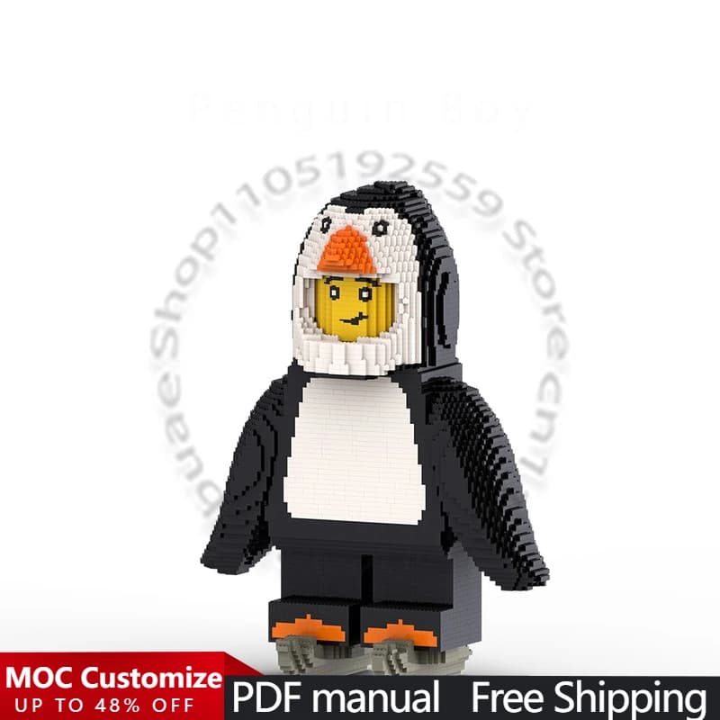 7517 PCS Customize Penguin Boy MOC Customize Modular Building Block Creative Design Educational Learning DIY Holiday Toy Gifts