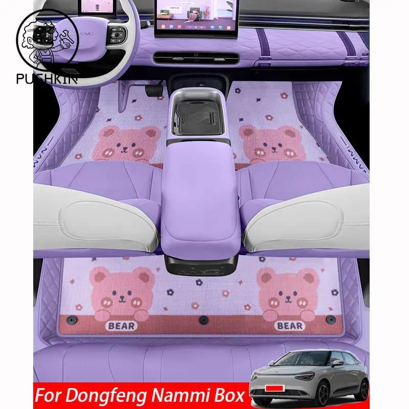 Tappetini per auto per Dongfeng Nammi Box Nammi 01 Cargo Liners Tappetino per bagagliaio antiscivolo impermeabile Tappetini per piedi Tappeti per auto