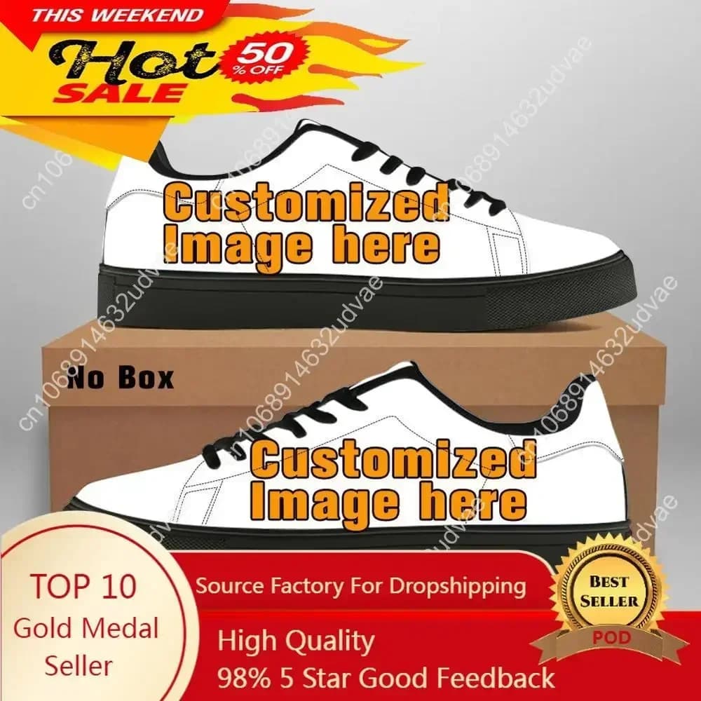 Men's Fashion Canvas Shoes Custom Image Logo Casual Sneakers 2020 Male University Footwear Tenis Dropshipping DIY