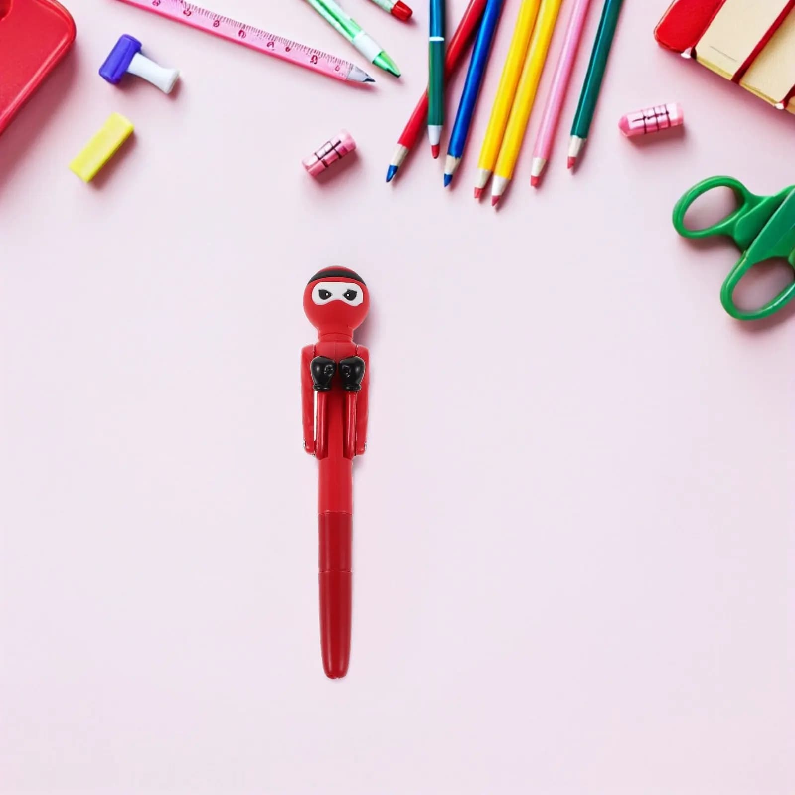 2 Pens to Theme Boxes with Design in Pugno, Ink Scorrevole, Ideal for School, Office, Holidays, Filling for Gift Bags