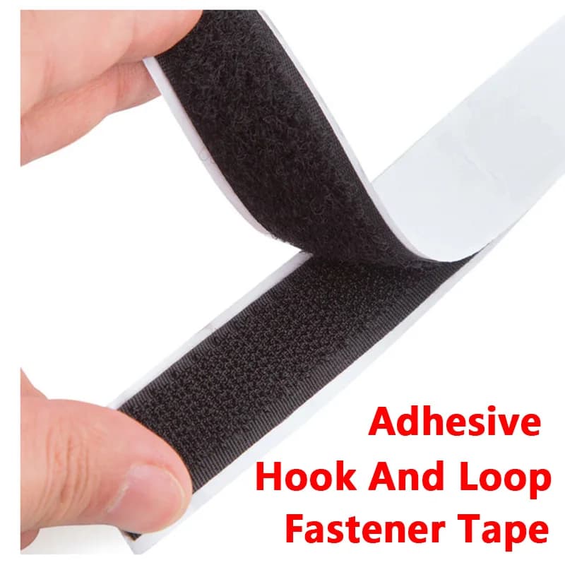 1/3/5m Strong Self-adhesive Hook and Loop Tape 20-50mm Nylon Magic Tape Sticky Back Strap Fastener for DIY Crafts Home Car Deco.