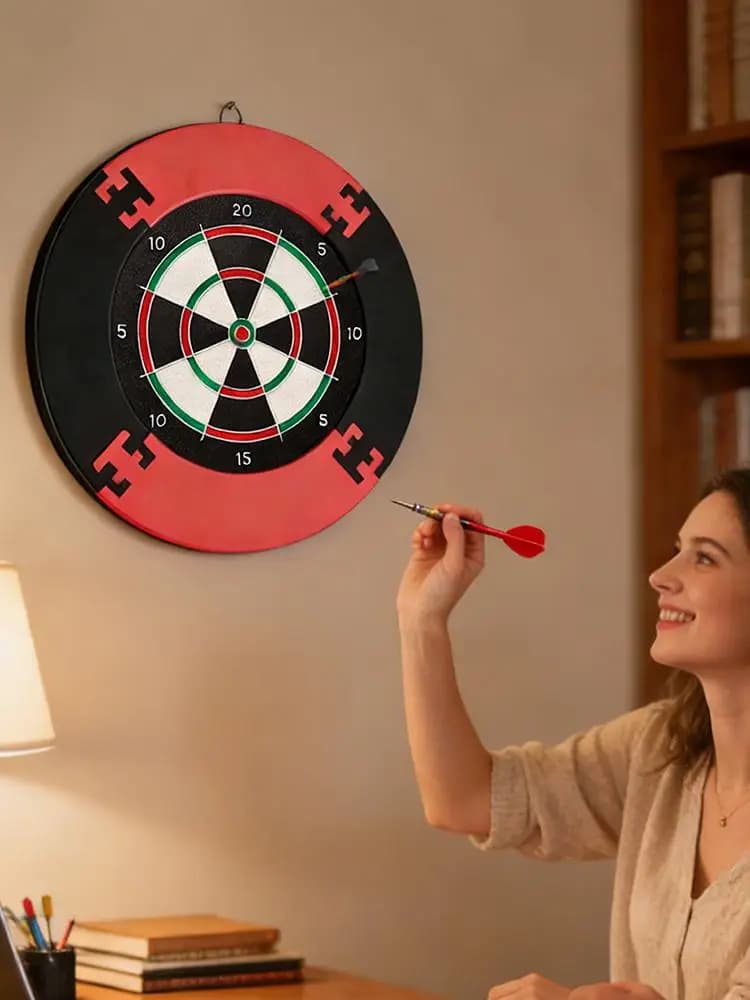 Protezione per Bersaglio da Dardo con Riduzione del Rumore, Anello di Protezione per Parete per Dardi con Punta Morbida o in Acciaio, per Sala Giochi, Seminterrato