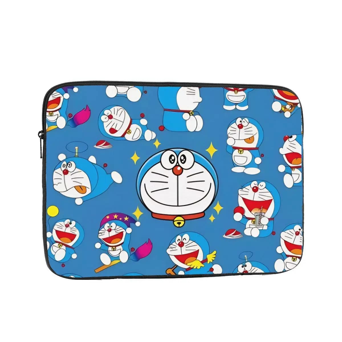 Custodia Antiurto per Laptop 12" 13" 15" 17" Uomo Donna, Borsa Protettiva per Notebook Doraemon Kawaii Carina a Cartone Animato
