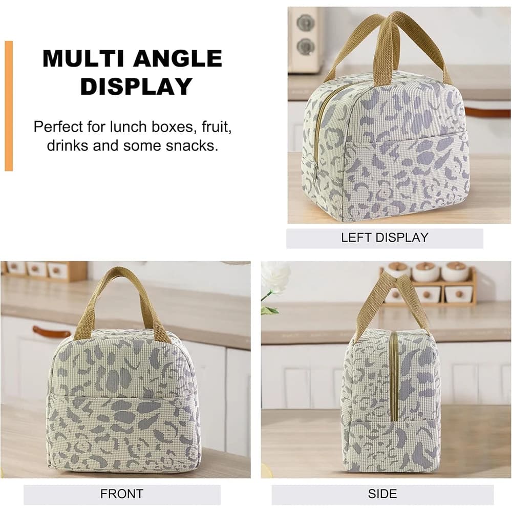 1 confezione di borsa termica con motivo a inchiostro, borsa per il pranzo, borsa per il pranzo al sacco, borsa termica da viaggio per esterni, borsa da picnic, borsa per il pranzo
