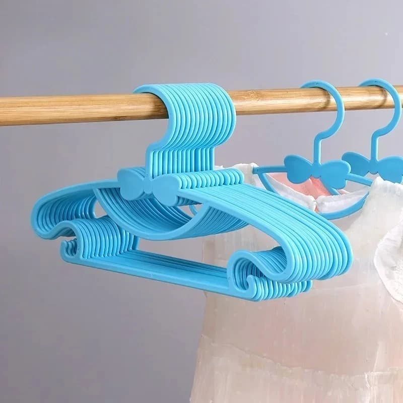 Appendiabiti Multiuso per Bambini con Fiocco Carino, Appendiabiti per Bambini Utilizzabili sia a Secco che Bagnati, Organizzatore Salvaspazio per Armadio