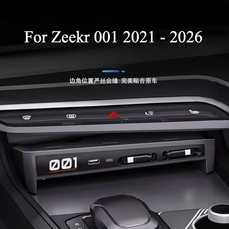 Per Zeekr 001 2021-2026: Stazione di ricarica rapida USB Type-C per console centrale, accessori per modifica interni auto