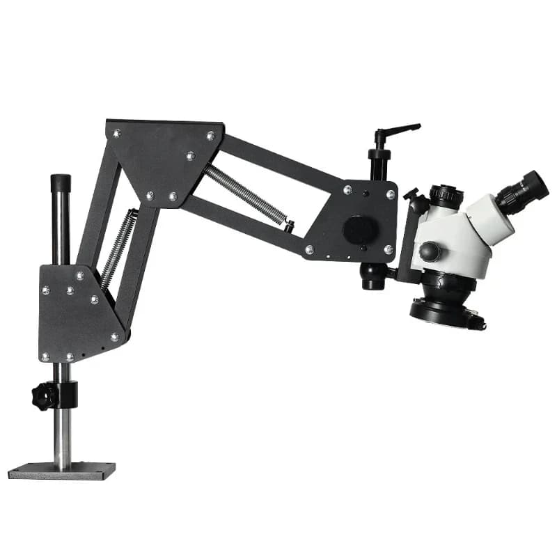 Microscopio stereoscopico trinoculare da tavolo, lente d'ingrandimento digitale micro-set con diamanti per gioielli
