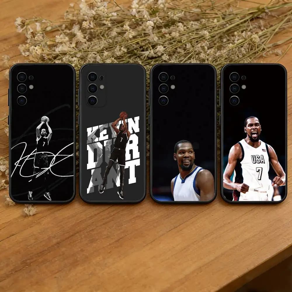 Basketball K-Kevin D-Durant Phone Case For Samsung S25,S24,S21,S22,S23,S30,Ultra,S20,Plus,Fe,Soft Silicone Black Cover