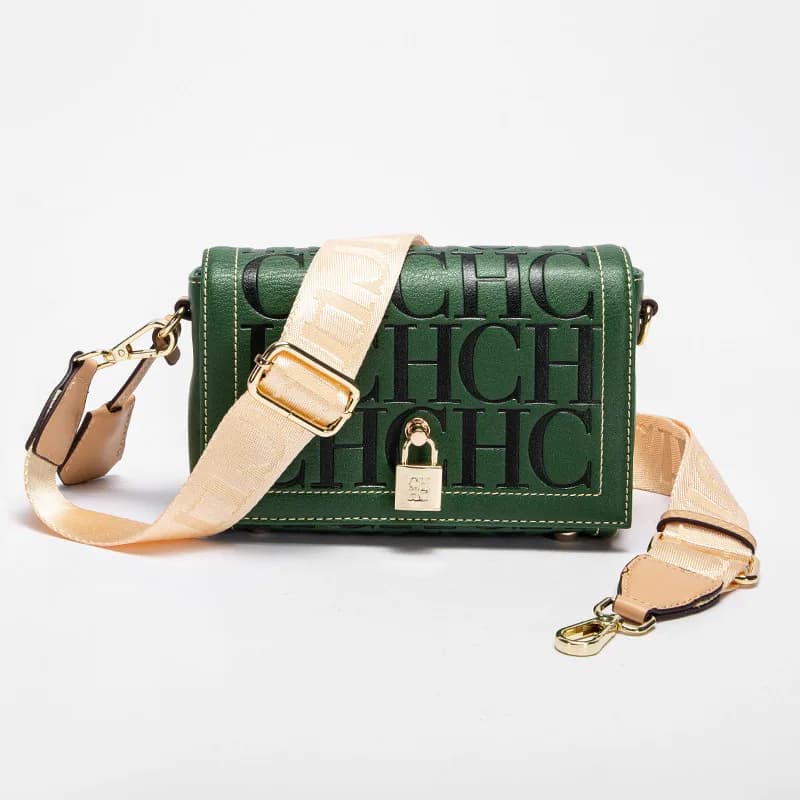 Borsa a tracolla ispirata 2026SS da donna, piccola borsa a spalla quadrata con fibbia in metallo, borsetta classica stampata, borsa alla moda