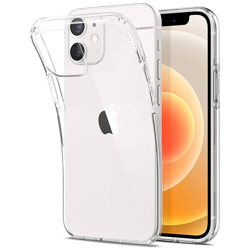 Custodia per telefono trasparente per iPhone 16 15 14 13 11 12 Pro Max 12 Mini 16E 7 8 Plus SE 2020 2022 Cover posteriore morbida in silicone trasparente