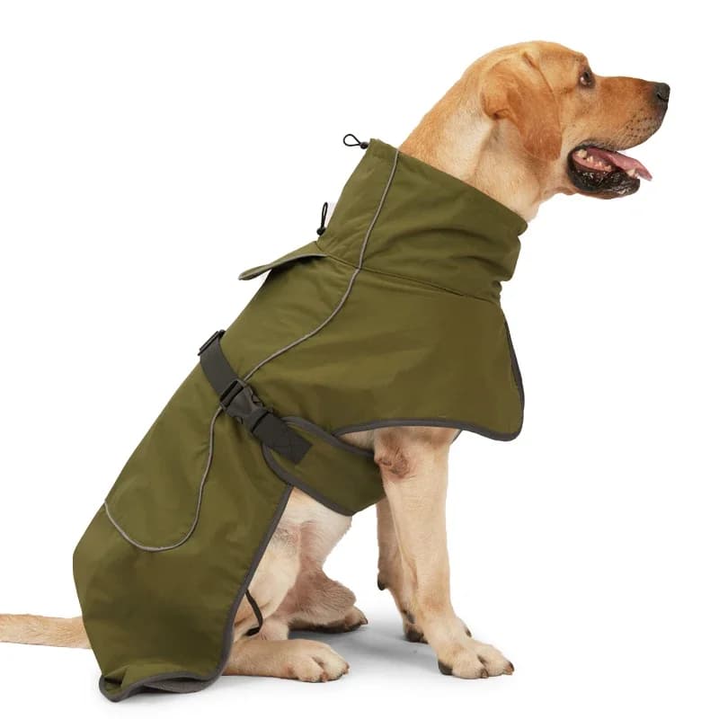 Vestiti invernali per cani gilet antivento vestiti regolabili con imbracatura vestito impermeabile per climi freddi per cani di taglia piccola e media