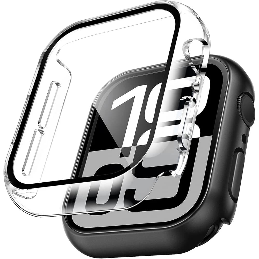 Vetro + copertura per custodia Apple Watch 10 9 8 7 6 SE 5 Accessori iWatch Protezione schermo serie iWatch 46mm 44mm 40mm 41 45mm 38 42mm